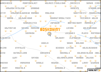 map of Boskowiny