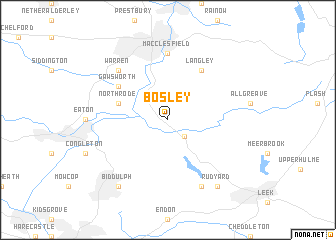 map of Bosley