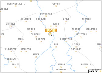 map of Bosna