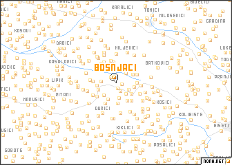 map of Bošnjaci