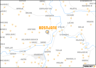 map of Bošnjane