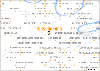 map of Bosnormand