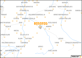 map of Boşorod