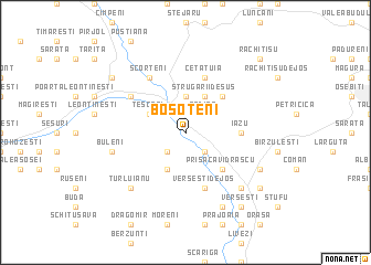 map of Boşoteni