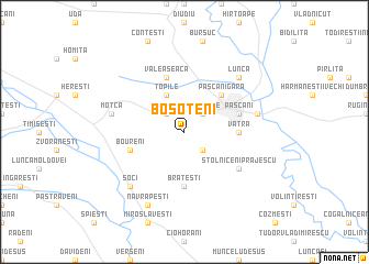 map of Boşoteni