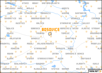 map of Bošovice