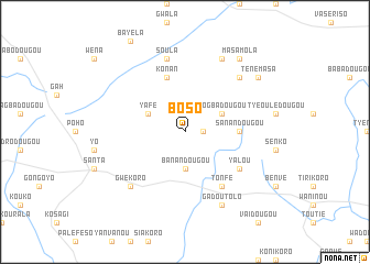 map of Boso