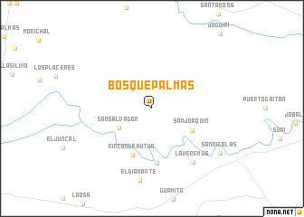 map of Bosque Palmas