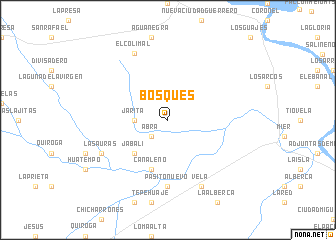 map of Bosques