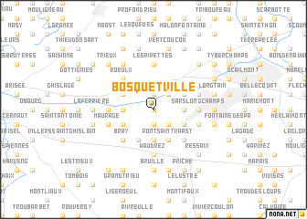 map of Bosquetville