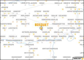 map of Bosquet