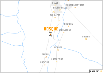 map of Bosque