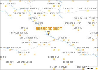 map of Bossancourt