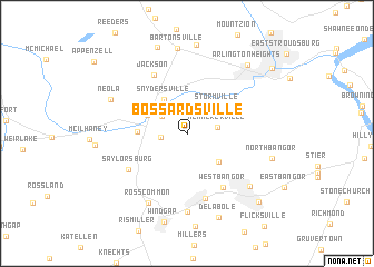 map of Bossardsville