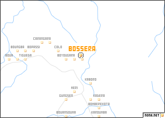 map of Bosséra