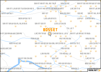 map of Bosset