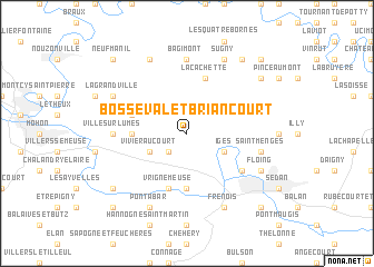 map of Bosséval-et-Briancourt