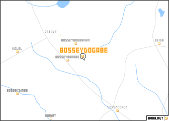 map of Bossèy Dogabé