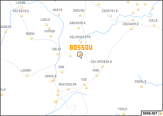 map of Bossou