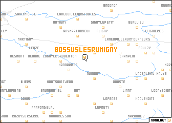 map of Bossus-lès-Rumigny