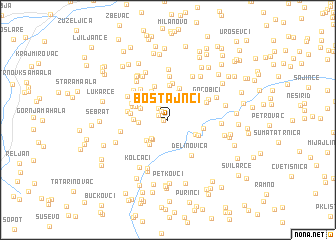 map of Bostajnci