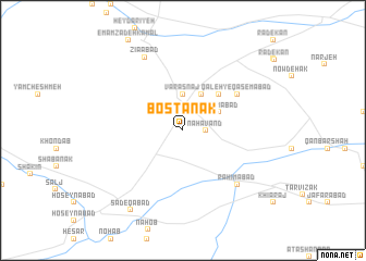 map of Bostānak
