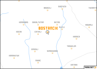 map of Bostancık