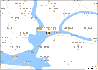 map of Bostancık