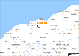 map of Bostanlar