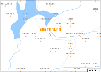 map of Bostanlar