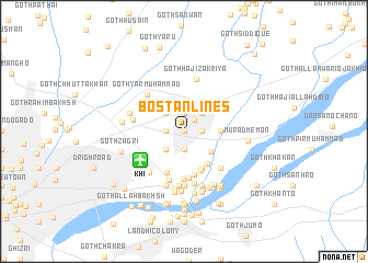 map of Bostān Lines