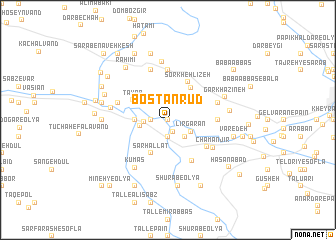 map of Bostānrūd