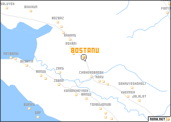 map of Bostānū