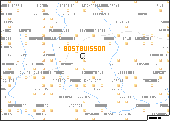 map of Bost-Buisson