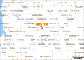 map of Bösten