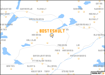 map of Bösteshult