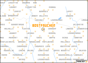 map of Bostfaucher