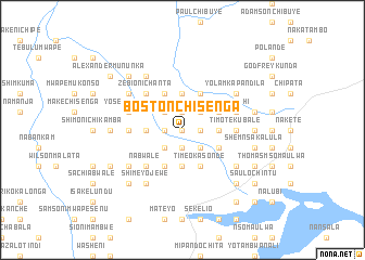 map of Boston Chisenga