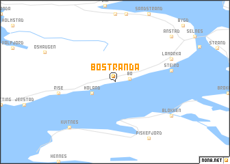 map of Bøstranda