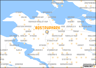 map of Bøstrup Mark