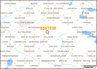 map of Bøstrup