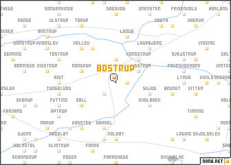 map of Bøstrup