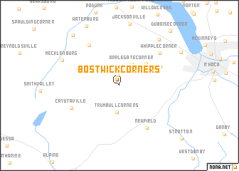 map of Bostwick Corners