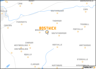 map of Bostwick