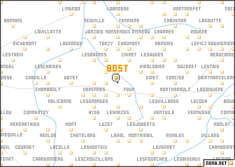 map of Bost