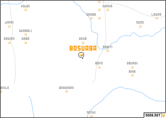 map of Bosuaba