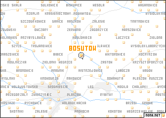 map of Bosutów