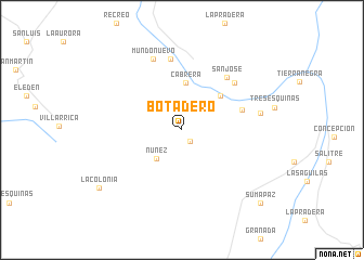 map of Botadero