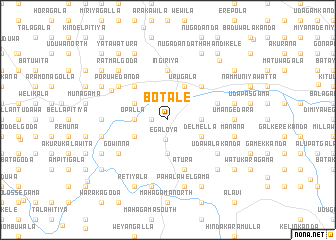 map of Botale