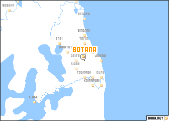 map of Botana